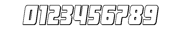 Intrepid Spear 3D Font OTHER CHARS