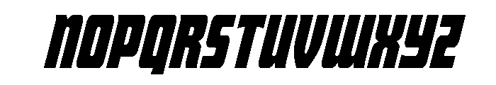 Intrepid Spear Condensed Ital Font UPPERCASE