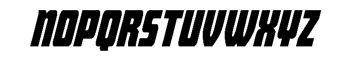 Intrepid Spear Condensed Ital Font LOWERCASE