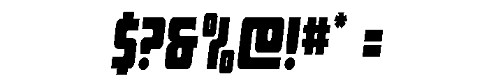 Intrepid Spear Condensed Font OTHER CHARS