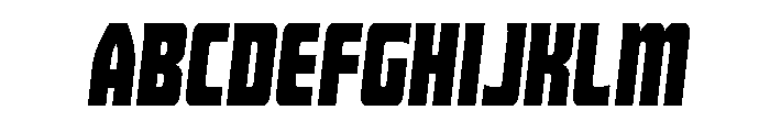 Intrepid Spear Condensed Font UPPERCASE