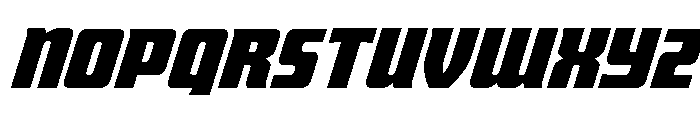 Intrepid Spear Expanded Italic Font UPPERCASE