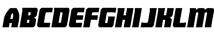 Intrepid Spear Expanded Font UPPERCASE