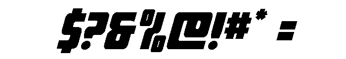Intrepid Spear Italic Font OTHER CHARS
