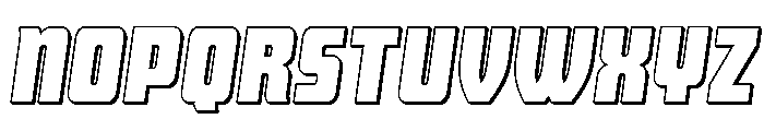 Intrepid Spear LC 3D Font UPPERCASE