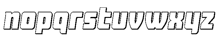 Intrepid Spear LC 3D Font LOWERCASE