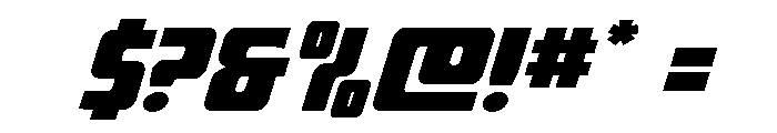 Intrepid Spear LC Expand Ital Font OTHER CHARS