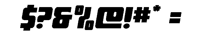 Intrepid Spear LC Expanded Font OTHER CHARS