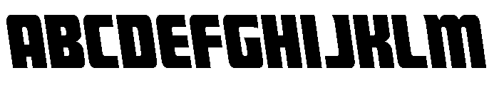 Intrepid Spear LC Leftalic Font UPPERCASE