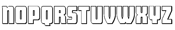 Intrepid Spear LC Straight 3D Font UPPERCASE