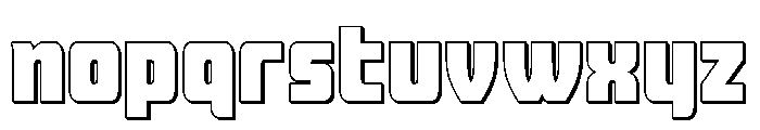 Intrepid Spear LC Straight 3D Font LOWERCASE