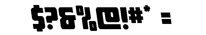 Intrepid Spear Leftalic Font OTHER CHARS
