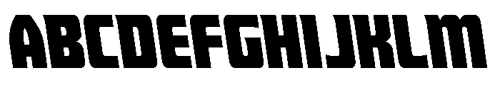Intrepid Spear Leftalic Font UPPERCASE