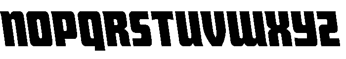 Intrepid Spear Leftalic Font UPPERCASE