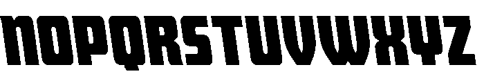 Intrepid Spear Leftalic Font LOWERCASE