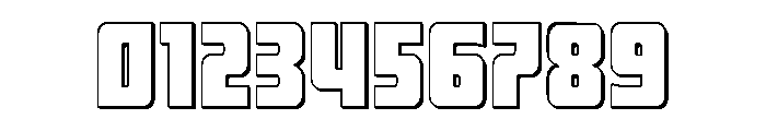 Intrepid Spear Straight 3D Font OTHER CHARS