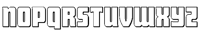 Intrepid Spear Straight 3D Font UPPERCASE