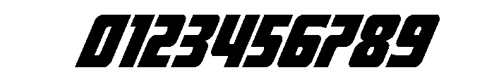 Intrepid Spear Super-Italic Font OTHER CHARS