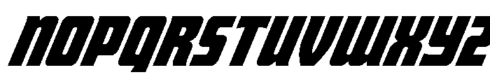 Intrepid Spear Super-Italic Font UPPERCASE