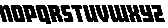 Intrepid Spear Super-Leftalic Font UPPERCASE