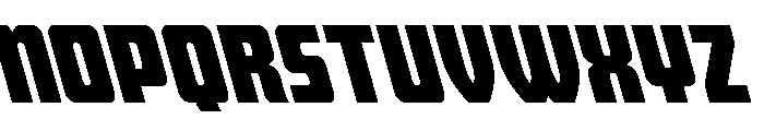 Intrepid Spear Super-Leftalic Font LOWERCASE