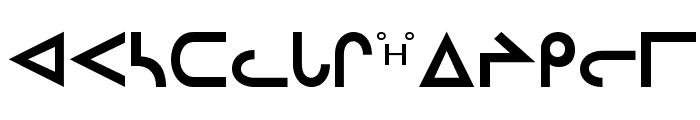 Inuktitut-Sri Regular Font LOWERCASE