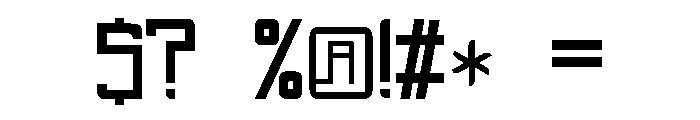 Invisble city Regular Font OTHER CHARS