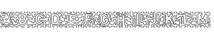infinity labyrinth Regular Font UPPERCASE