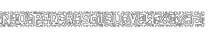 infinity labyrinth Regular Font UPPERCASE