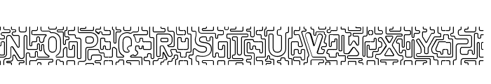 infinity labyrinth Regular Font LOWERCASE