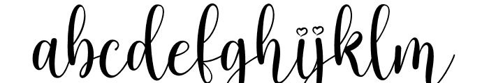 inlove - Personal use Font LOWERCASE