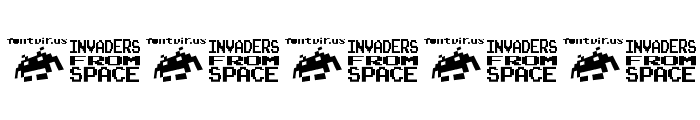 invanders from space Font OTHER CHARS