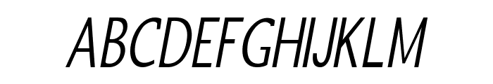 Inchworm-CondensedItalic Font UPPERCASE