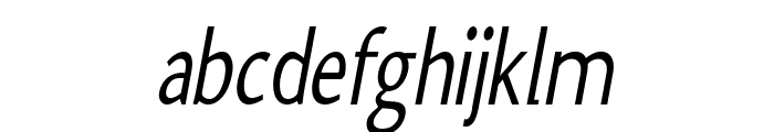 Inchworm-CondensedItalic Font LOWERCASE
