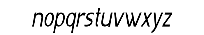 Inchworm-CondensedItalic Font LOWERCASE