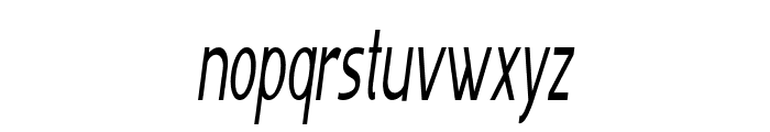 Inchworm-ExtracondensedItalic Font LOWERCASE