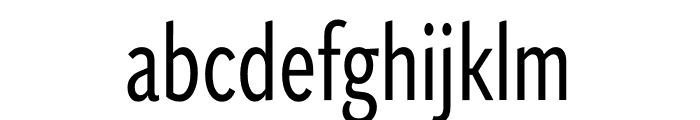 Independent Sans Condensed Regular Font LOWERCASE