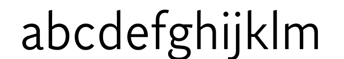 Independent Sans Light Font LOWERCASE