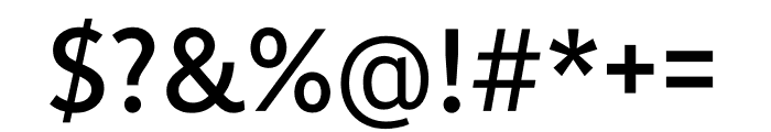 Independent Sans Regular Font OTHER CHARS