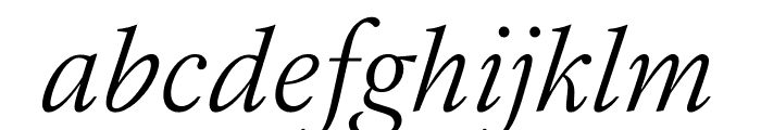 Independent Text Light Italic Font LOWERCASE