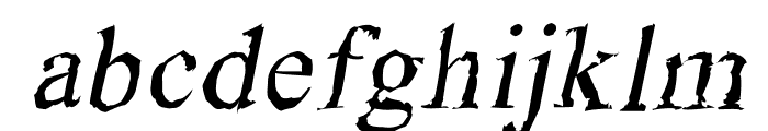 InkstainItalic Font LOWERCASE