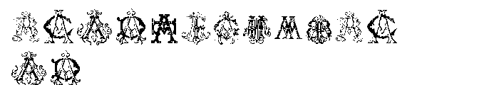 Intellecta Monograms AAAS Font OTHER CHARS