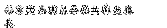 Intellecta Monograms AAAS Font UPPERCASE