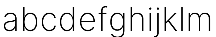 Inter ExtraLight BETA Font LOWERCASE