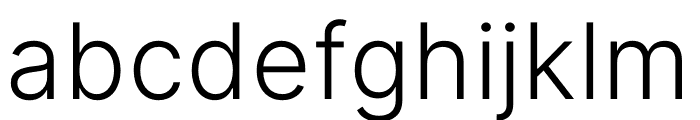 Inter Light BETA Font LOWERCASE