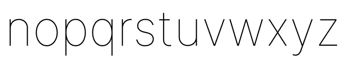 Inter Thin BETA Font LOWERCASE