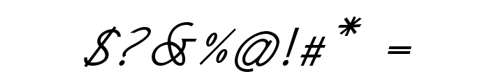 Intermedio-BoldItalic Font OTHER CHARS