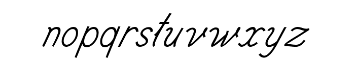 Intermedio-BoldItalic Font LOWERCASE