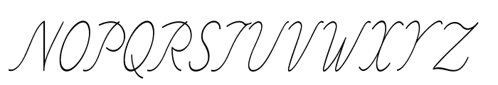 Intermedio-CondensedItalic Font UPPERCASE