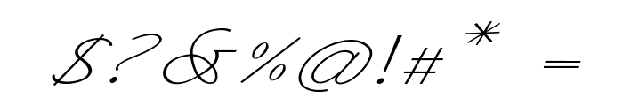 Intermedio-ExpandedItalic Font OTHER CHARS